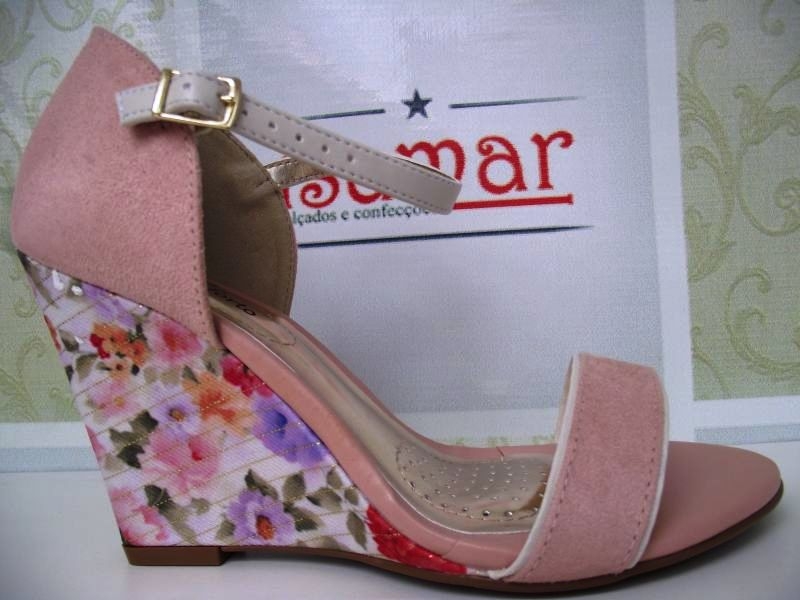 sandalia beira rio floral