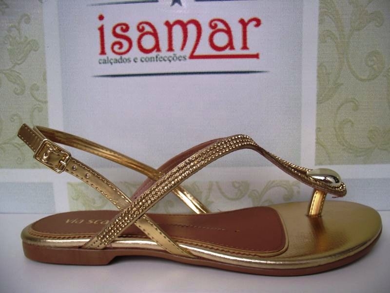 sandalia rasteira via scarpa